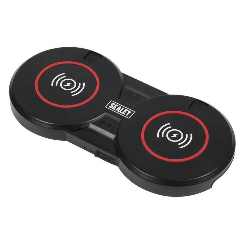 Sealey WCB4 5V DC 2A Double Wireless Charging Base