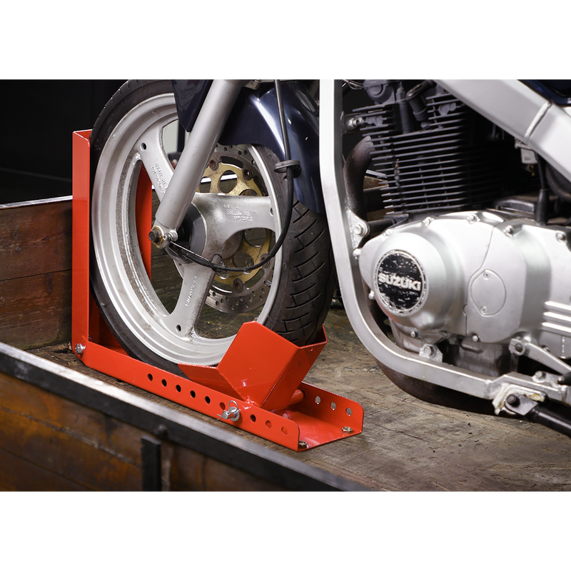 Sealey WCR02 Motorcycle Roll-in Wheel Clamp - Bolt Down