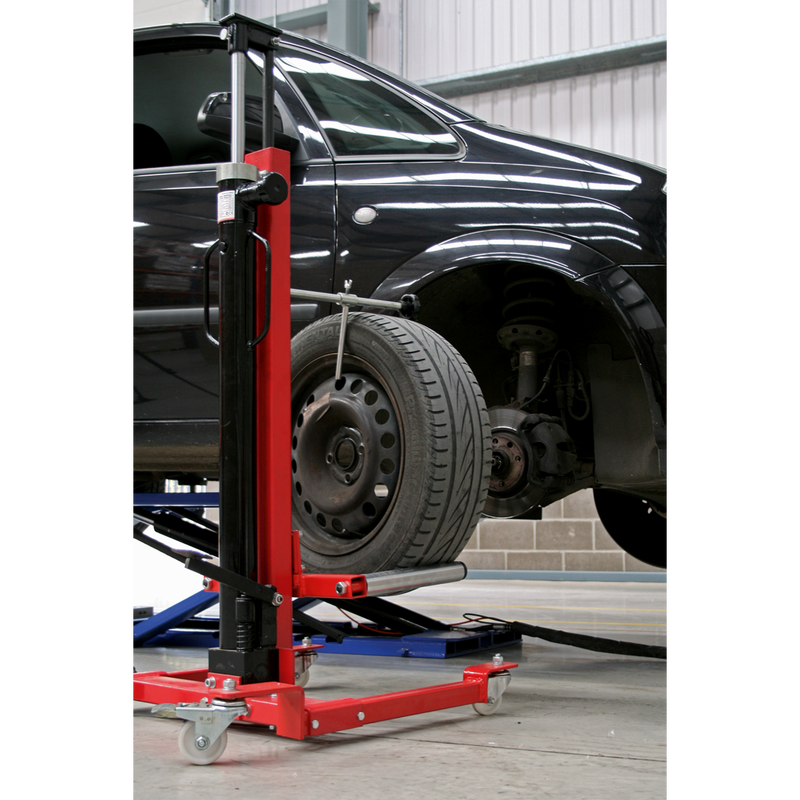 Sealey WD80 80kg Wheel Removal/Lifter Trolley with Quick Lift