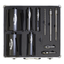 Sealey WDCKIT5 Diamond 5 Core Kit (38, 52, 65, 117, 127mm Cores with Adaptors)