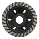 Sealey WDCUP105 105 x 22mm Diamond Cup Grinding Disc