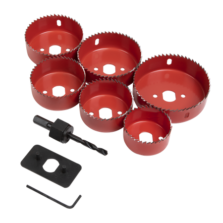 Sealey WDLK 9pc Downlight Hole Saw Kit