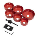 Sealey WDLK 9pc Downlight Hole Saw Kit