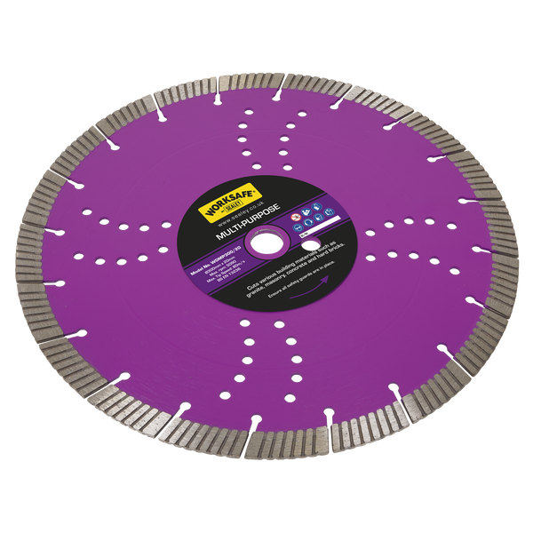 Sealey WDMP300/20 Cutting Disc Multipurpose Dry/Wet Use Ø300mm