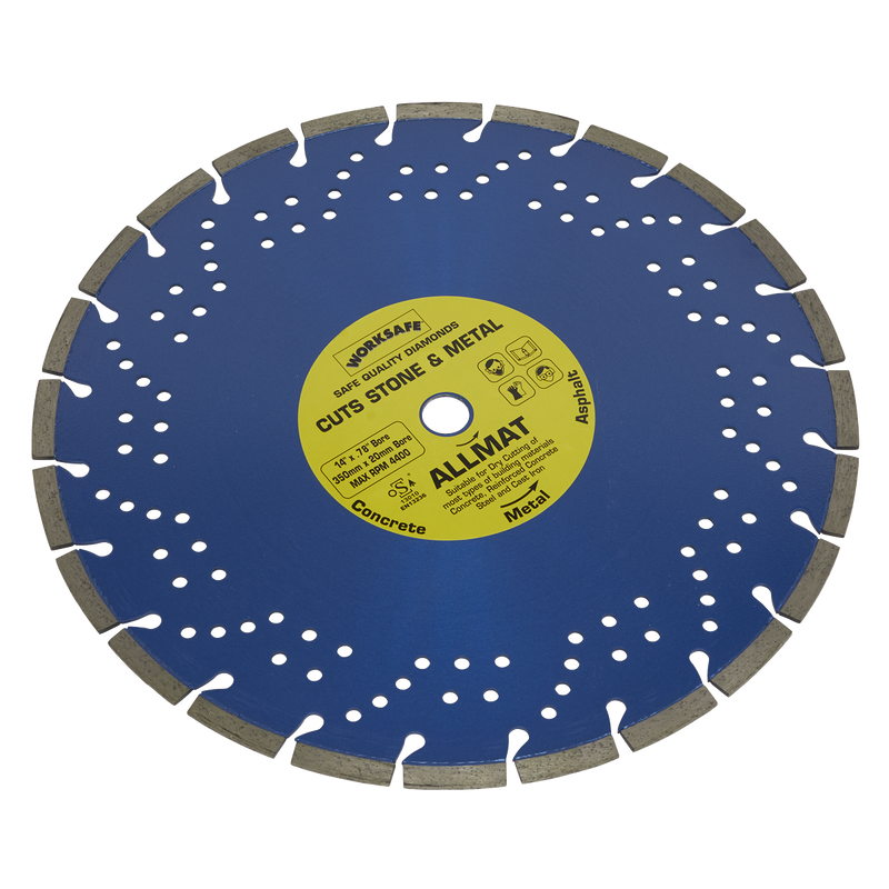 Sealey WDPA350/20 350 x 20mm Platinum Allmat Diamond Blade