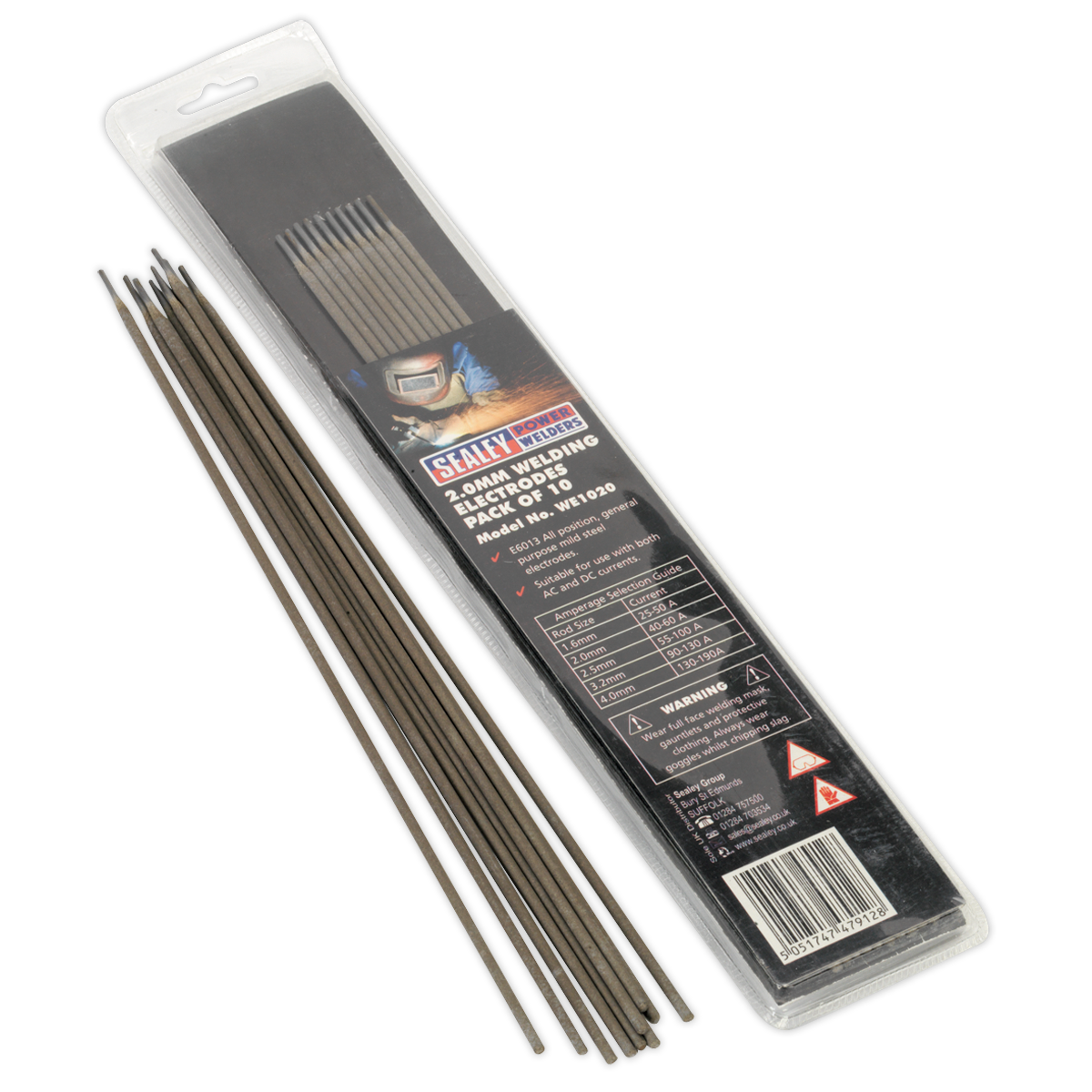 Sealey WE1020 2 x 300mm Welding Electrode - Pack of 10
