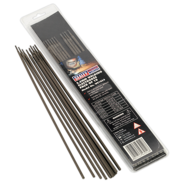 Sealey WE1025 2.5 x 300mm Welding Electrode - Pack of 10