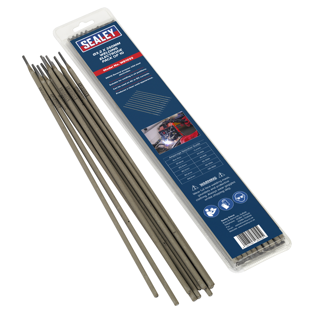 Sealey WE1032 3.2 x 350mm Welding Electrode - Pack of 10