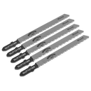 Sealey WJT101BR 75mm 10tpi Jigsaw Blade Wood & Plastics - Pack of 5