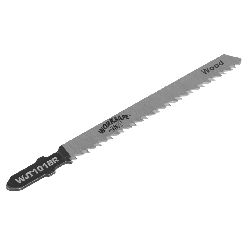 Sealey WJT101BR 75mm 10tpi Jigsaw Blade Wood & Plastics - Pack of 5
