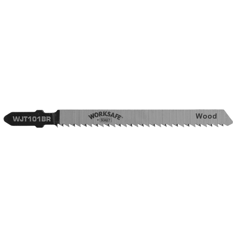 Sealey WJT101BR 75mm 10tpi Jigsaw Blade Wood & Plastics - Pack of 5