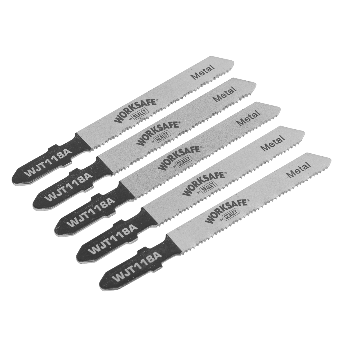 Sealey WJT118A 55mm 21tpi Jigsaw Blade Metal - Pack of 5