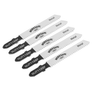 Sealey WJT118BF 55mm 12tpi Jigsaw Blade Metal - Pack of 5