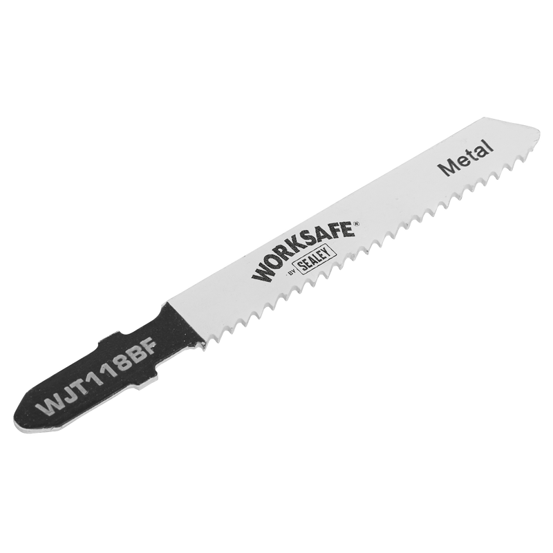 Sealey WJT118BF 55mm 12tpi Jigsaw Blade Metal - Pack of 5