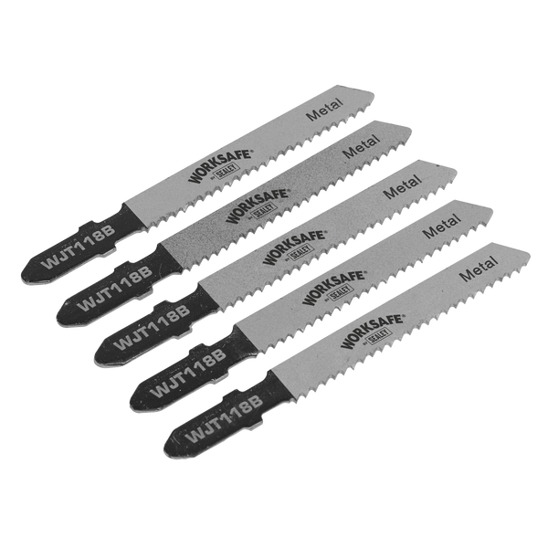 Sealey WJT118B 55mm 12tpi Jigsaw Blade Metal - Pack of 5