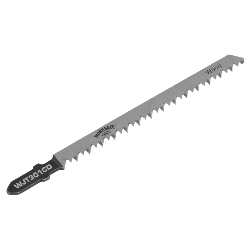 Sealey WJT301CD 90mm 8tpi Jigsaw Blade Wood & Plastics - Pack of 5