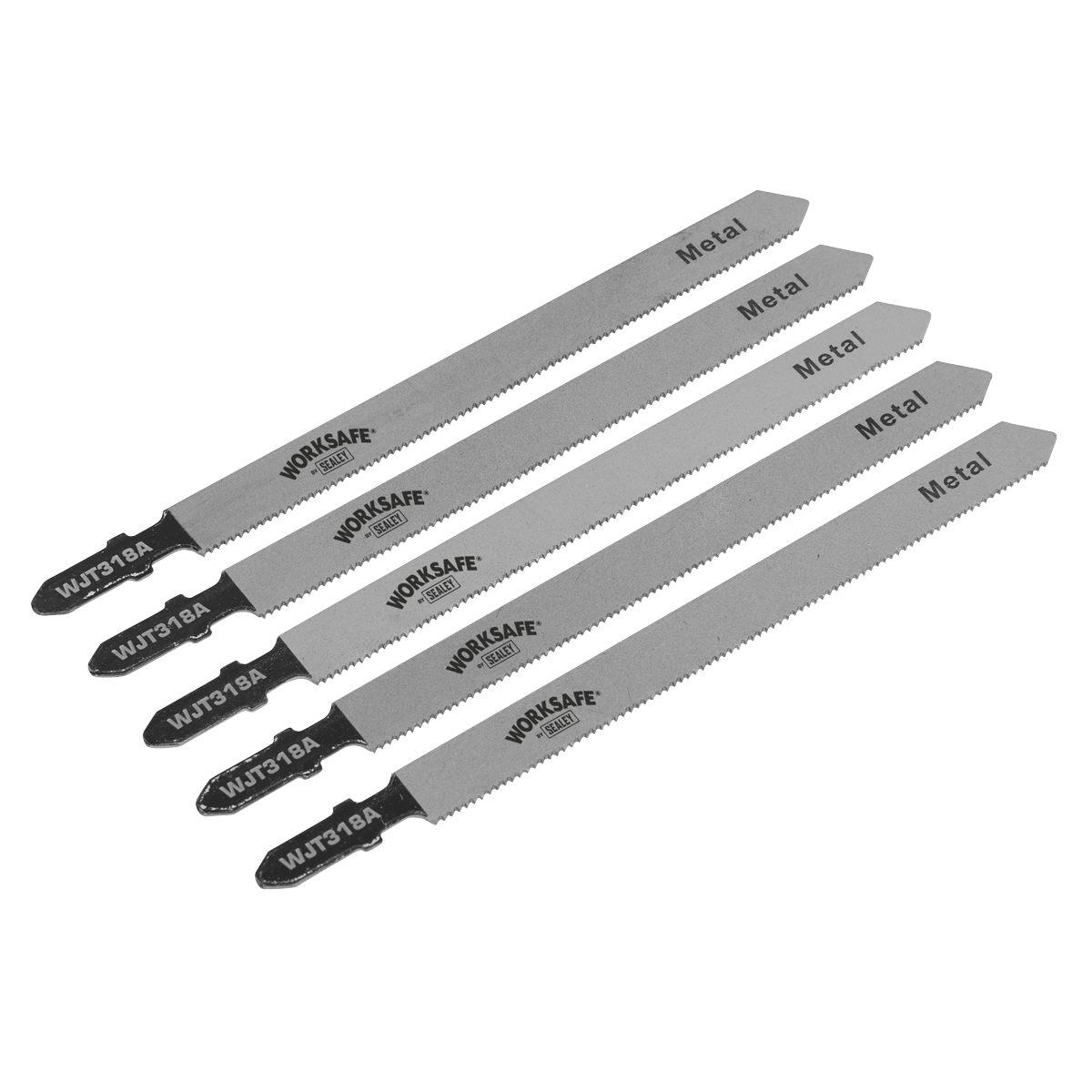 Sealey WJT318A 105mm 21tpi Jigsaw Blade Metal - Pack of 5