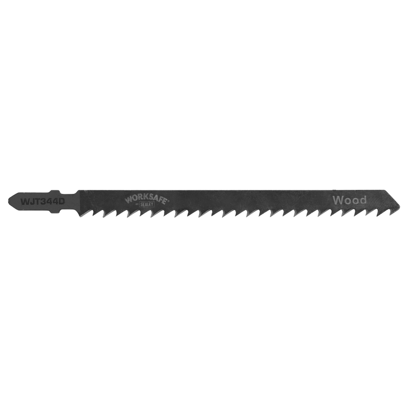 Sealey WJT344D 105mm 6tpi Jigsaw Blade Wood - Pack of 5