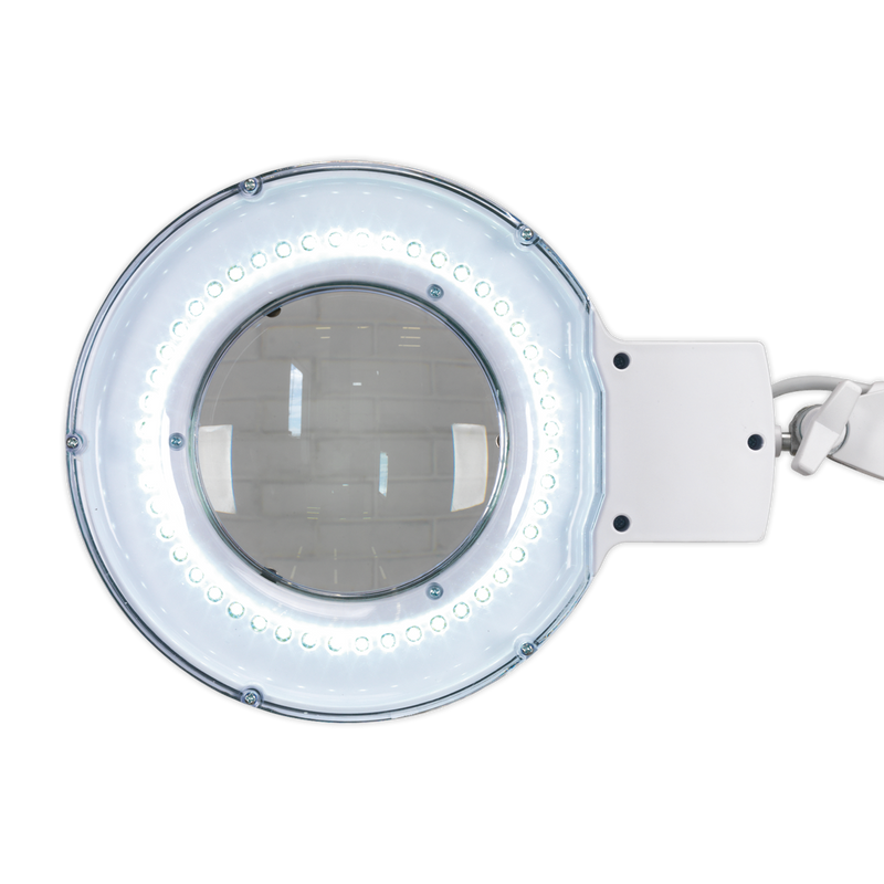 Sealey WL483D 48 SMD LED Bench Mounting Magnifying Work Light