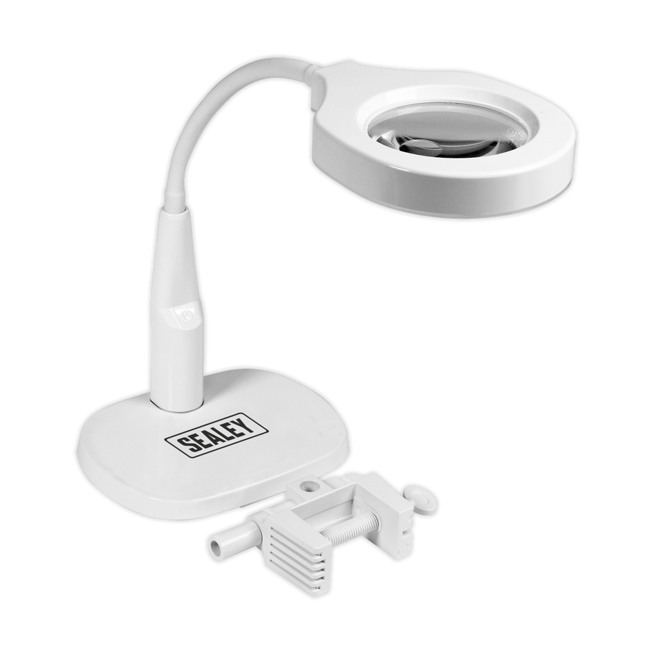 Sealey WL53/8D 45 SMD LED Dimmable Dual Mounting Magnifying Work Light