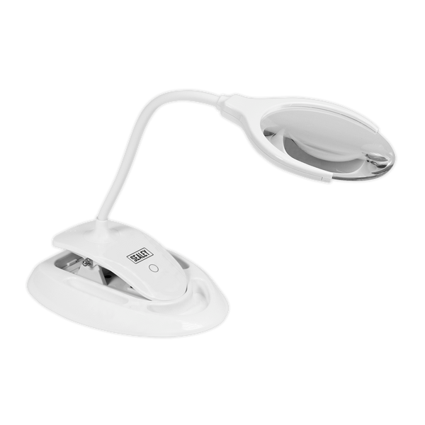 Sealey WL63/8D 6 SMD LED Dimmable Rechargeable Dual Mounting Magnifying Work Light