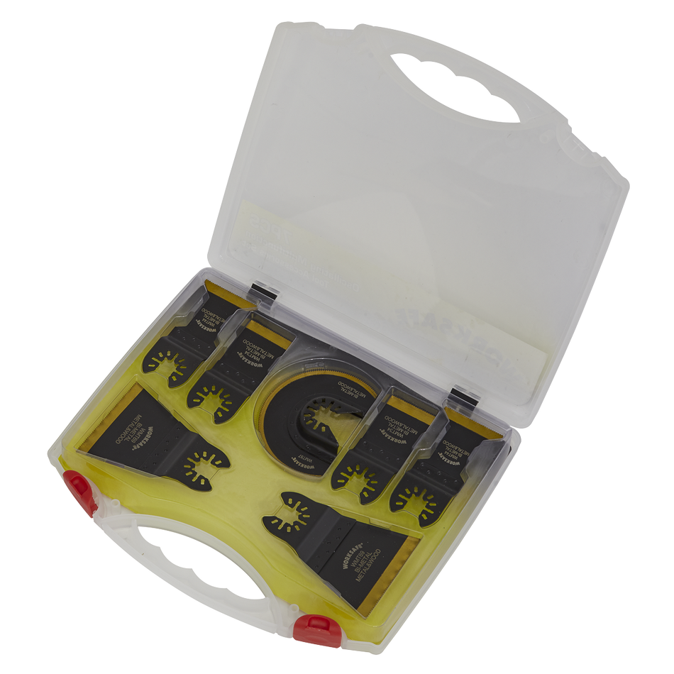 Sealey WMTSET 7pc Multi-Tool Blade Set - Metal & Wood