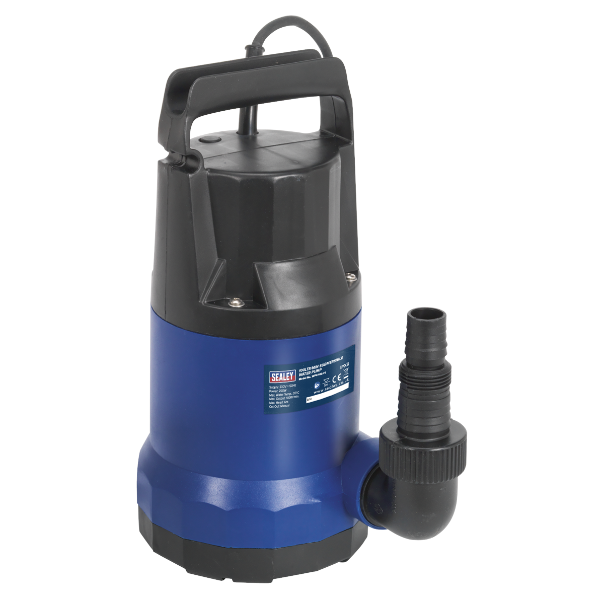Sealey WPC100 100L/min Submersible Clean Water Pump