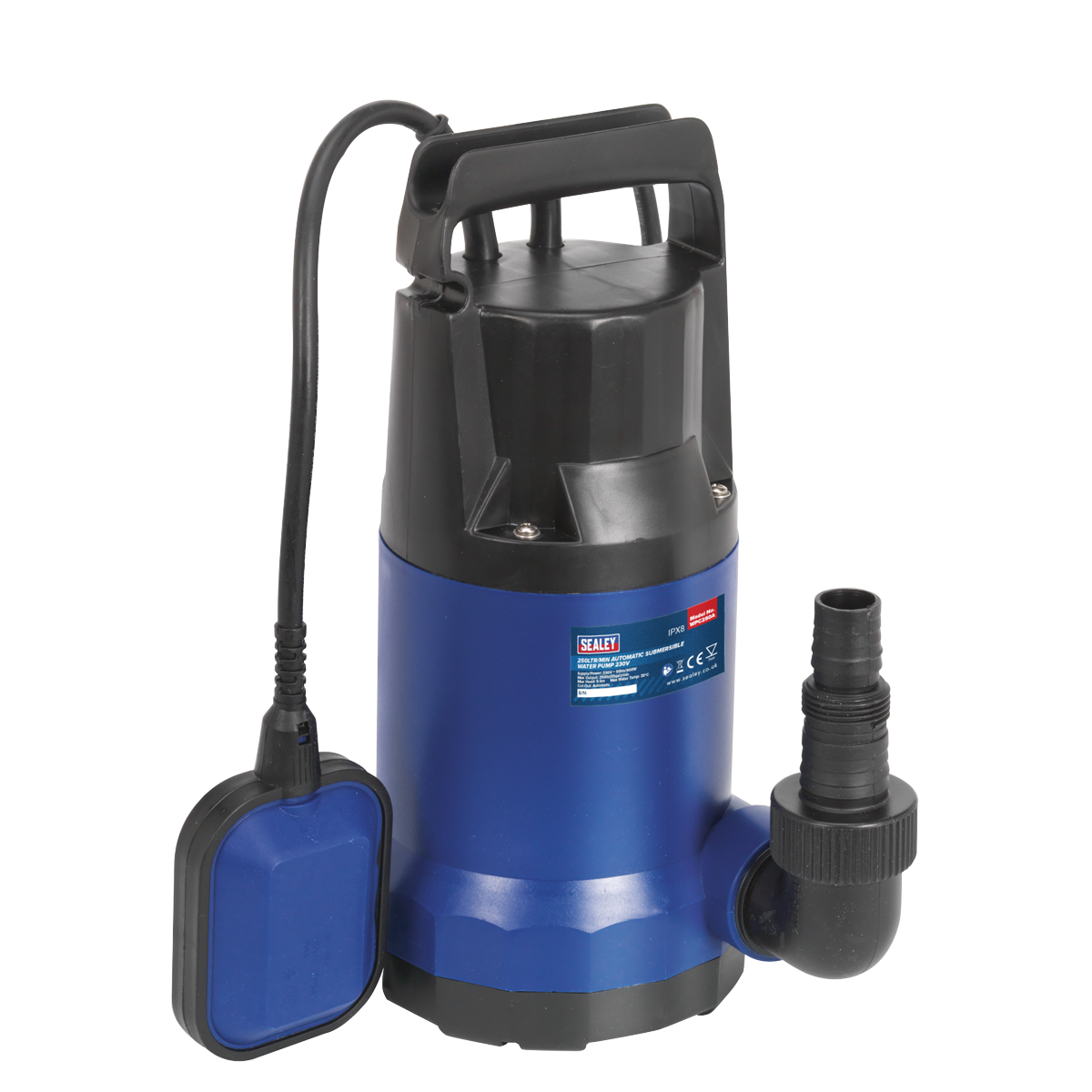Sealey WPC250A 250L/min Automatic Submersible Water Pump 230V