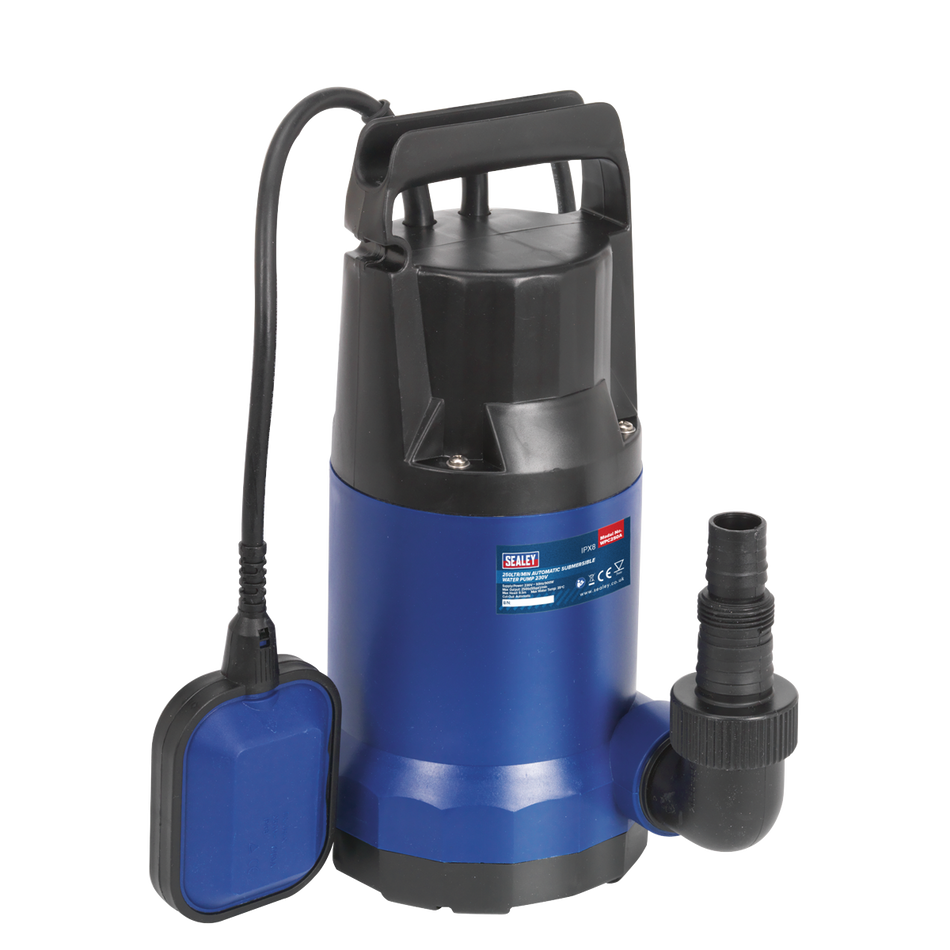 Sealey WPC250A 250L/min Automatic Submersible Water Pump 230V