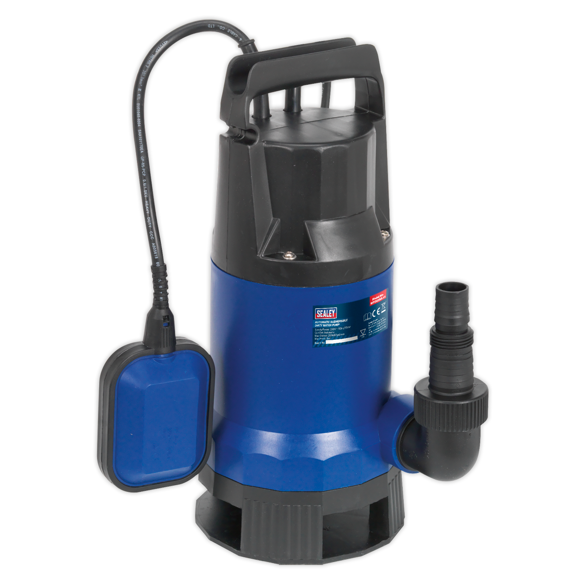 Sealey WPD235A 217L/min Automatic Submersible Dirty Water Pump 230V