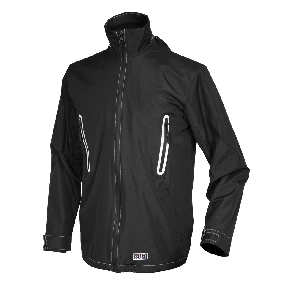 Sealey WPHJ01 5V Heated Rain Jacket - Small