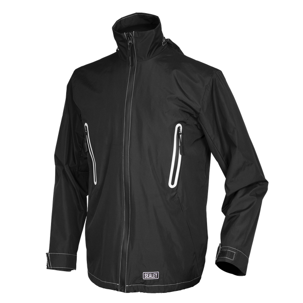 Sealey WPHJ01 5V Heated Rain Jacket - Small