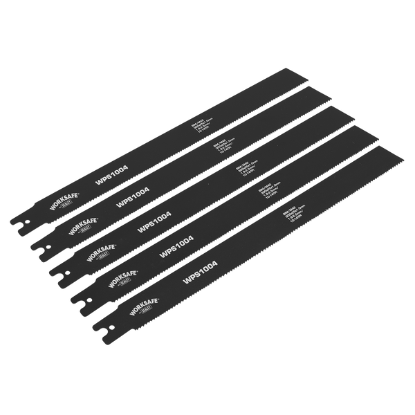 Sealey WPS1004 300 x 25 x 1mm 10-14tpi Pipe Saw Blade - Pack of 5