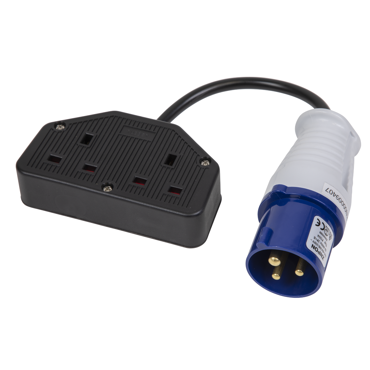 Sealey WPS16132 16A/13A Trailing Twin Socket & Cable Set