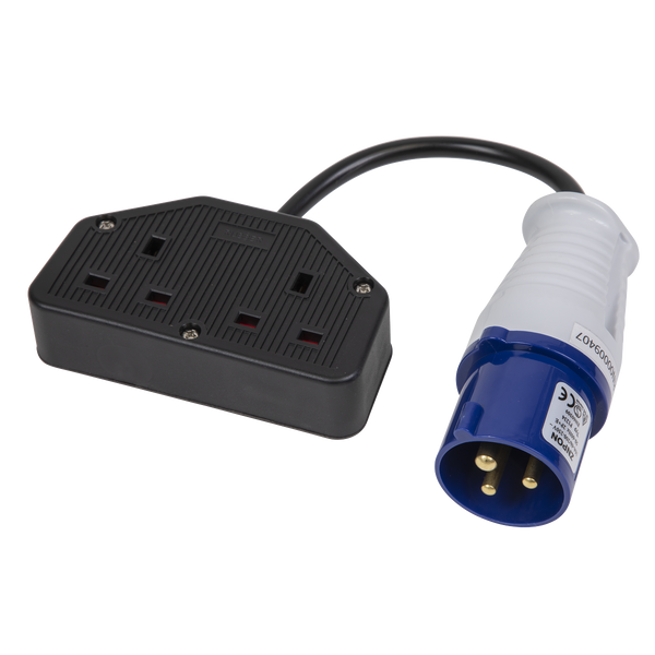 Sealey WPS16132 16A/13A Trailing Twin Socket & Cable Set