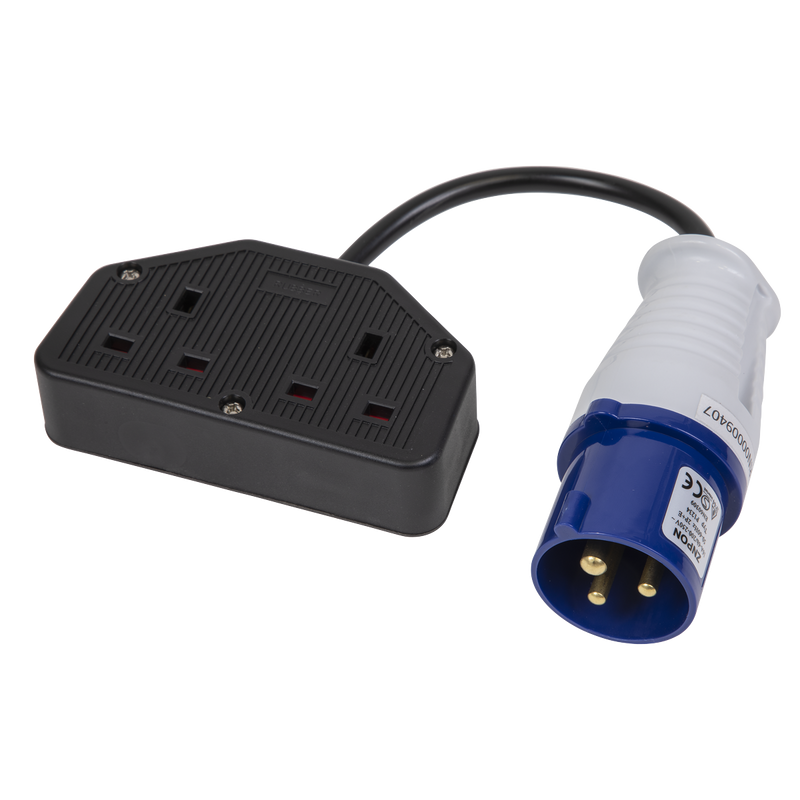 Sealey WPS16132 16A/13A Trailing Twin Socket & Cable Set