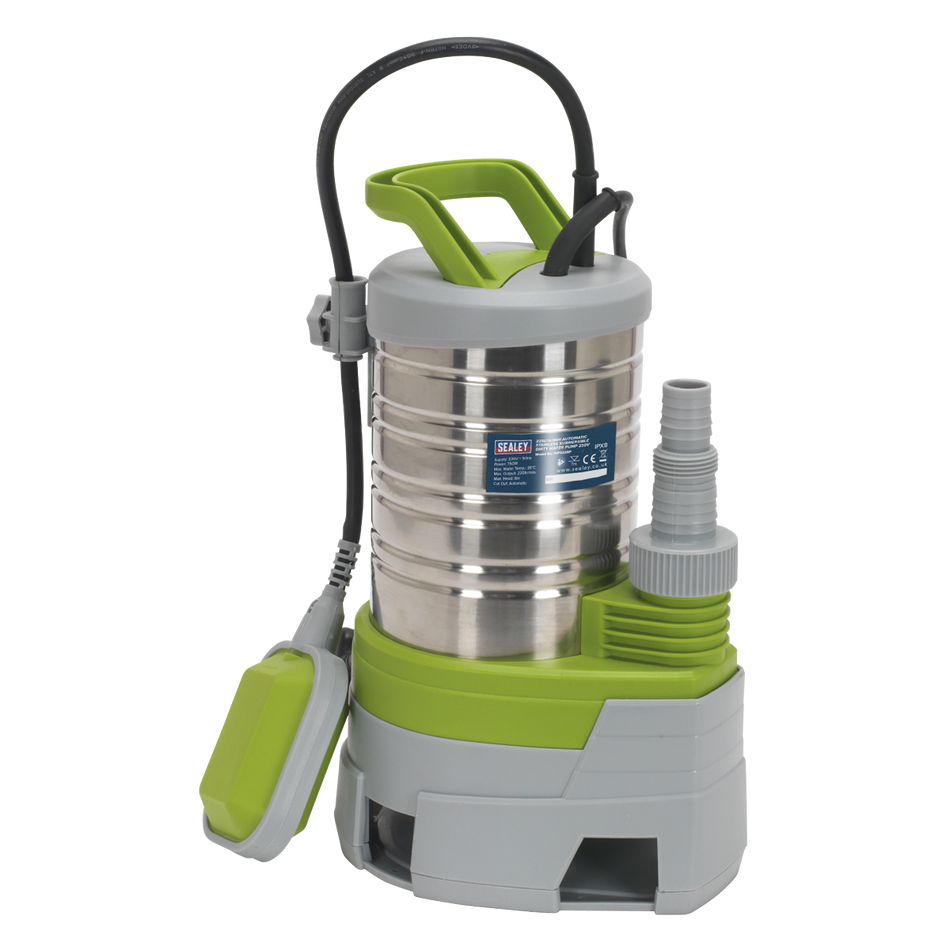 Sealey WPS225P 225L/min Automatic Stainless Submersible Dirty Water Pump