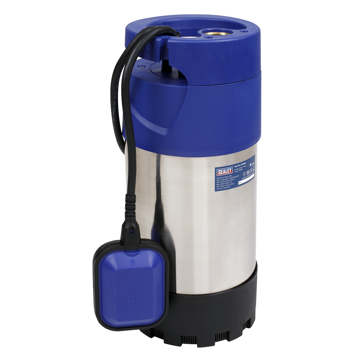 Sealey WPS92A 92L/min 40m Head Automatic Submersible Stainless Water Pump