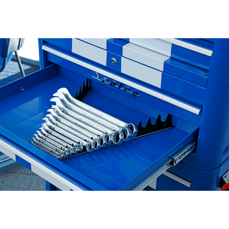 Sealey WR01 2pc Sharks Teeth Spanner Rack - Capacity 20 Spanners