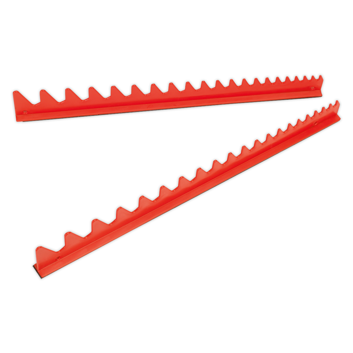 Sealey WR02 2pc Magnetic Sharks Teeth Spanner Rack - Capacity 20 Spanners