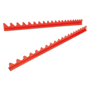 Sealey WR02 2pc Magnetic Sharks Teeth Spanner Rack - Capacity 20 Spanners