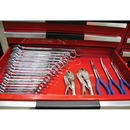 Sealey WR02 2pc Magnetic Sharks Teeth Spanner Rack - Capacity 20 Spanners