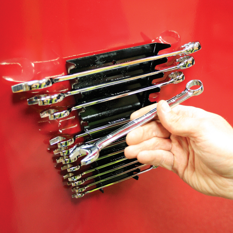 Sealey WR03 Magnetic Spanner Rack - Capacity 12 Spanners