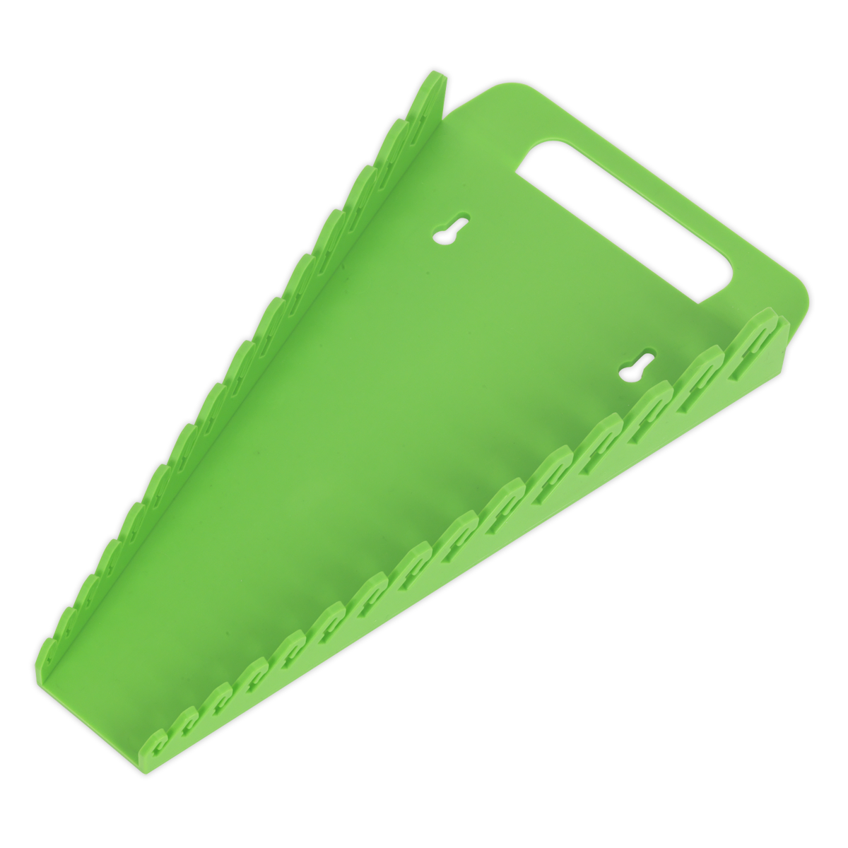 Sealey WR08HV Spanner Rack Capacity 15 Spanners - Hi-Vis Green