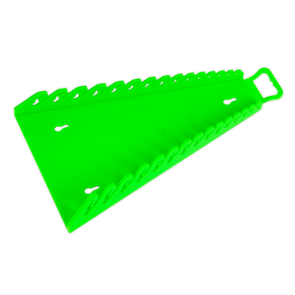 Sealey WR09HV Reverse Spanner Rack Capacity 15 Spanners - Hi-Vis Green