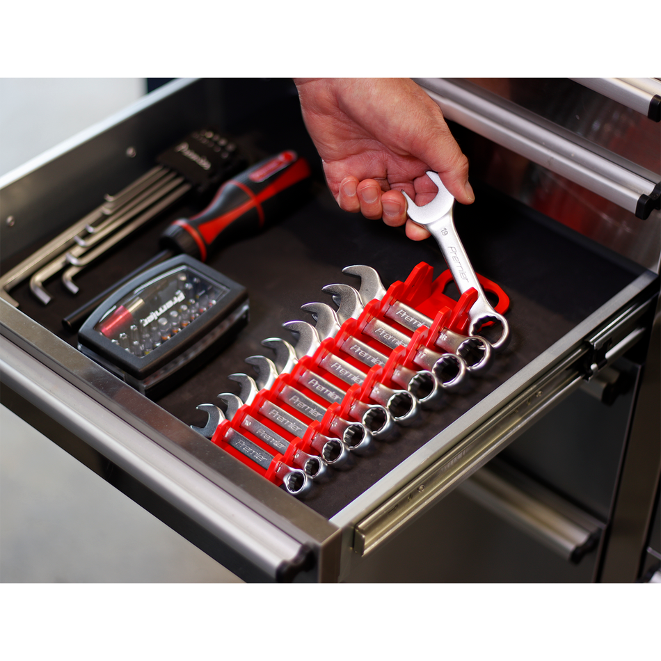Sealey WR10 TPR Stubby Spanner Rack - Capacity 10 Spanners