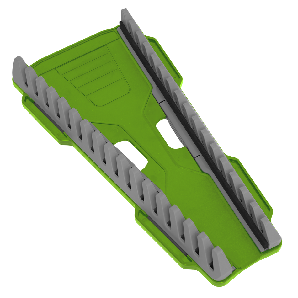 Sealey WR11HV 16pc Reversible Spanner Rack - Hi-Vis Green