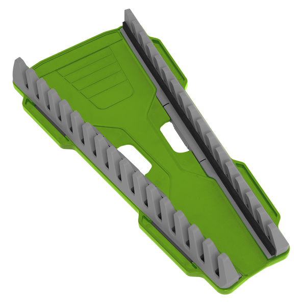 Sealey WR11HV 16pc Reversible Spanner Rack - Hi-Vis Green