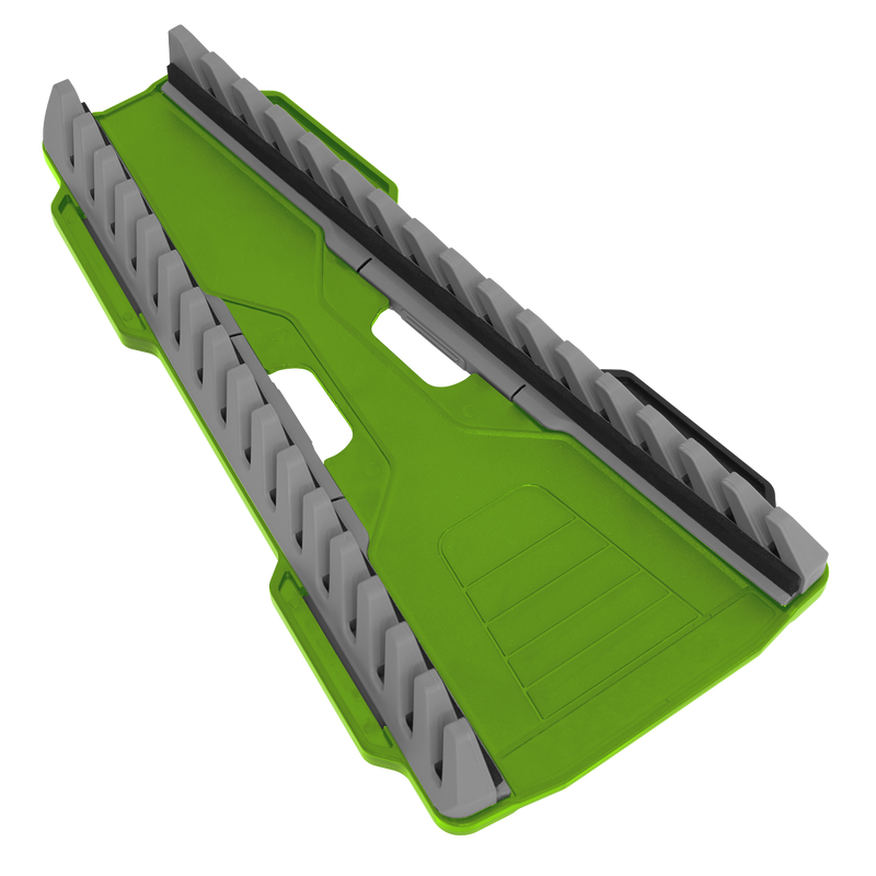 Sealey WR11HV 16pc Reversible Spanner Rack - Hi-Vis Green
