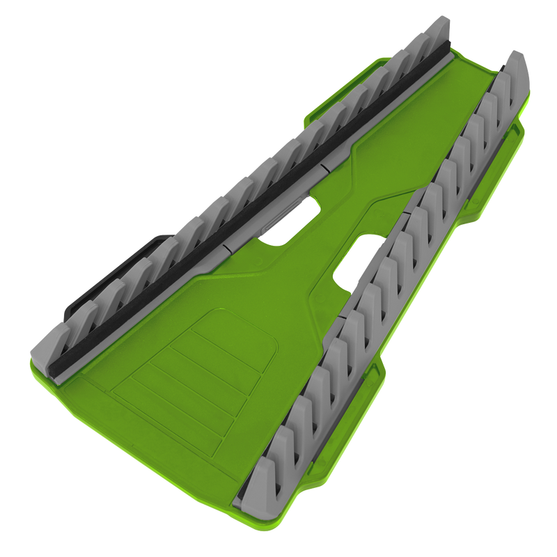 Sealey WR11HV 16pc Reversible Spanner Rack - Hi-Vis Green